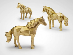 DECORATIUNE FUTURE HORSE, 75CM, STIL EXCLUSIVIST, COD 679466 - Img 3