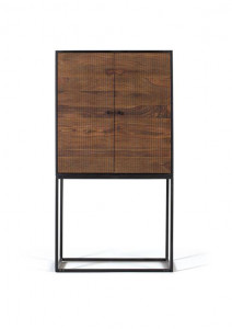 DULAP/BUFET LIVING 150CM, MARO/NEGRU, DIN LEMN DE MANGO SI METAL, GINER Y COLOMER - Img 2