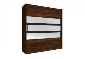DULAP DORMITOR MAJA V 180 STEJAR SONOMA CIOCOLATIU DESIGN MODERN PSK
