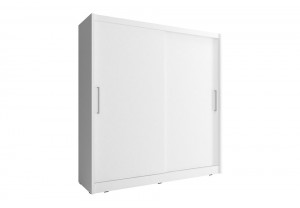 DULAP DORMITOR WIKI 200 ALB DESIGN MODERN PSK - Img 1