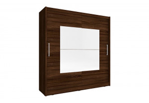 DULAP DORMITOR WIKI IX 200 STEJAR SONOMA CIOCOLATIU DESIGN MODERN PSK - Img 1