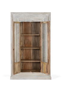DULAP ELEGANT SUNDAR 110CM, REALIZAT DIN LEMN DE MANGO, CULOARE NATUR/ALB, GINER Y COLOMER - Img 3