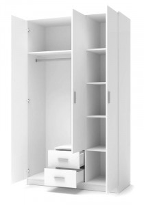 DULAP LIMA S-3, ALB, DIN PAL MELAMINAT, STIL MODERN - Img 2