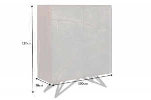 DULAP LIVING, 120CM, LEMN, FURNIR PIATRA SI METAL, MODEL DEOSEBIT, ARTIM GROUP SELECTION - Img 2