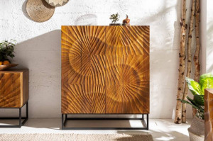 DULAP LIVING/ BUFET, SCORPION 120CM, DIN LEMN MASIV DE MANGO SI CADRUL DE METAL, ARTIM GROUP SELECTION - Img 6