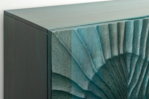 DULAP LIVING, SCORPION 120CM, REALIZAT DIN LEMN DE MANGO 3D SI METAL, CULOARE TURCOAZ, ARTIM GROUP SELECTION - Img 6