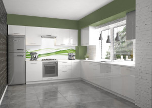 DULAP + MASCA CUPTOR VENTO DP 60-214 ALB STIL MODERN HALMAR - Img 5