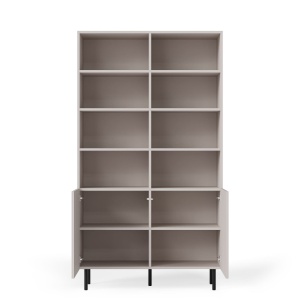 DULAP PAXOS REG-1, 179X100 CM, CASMIR/NEGRU, DIN MDF FURNIRUIT, PAL LAMINAT SI METAL, STIL MODERN - Img 7