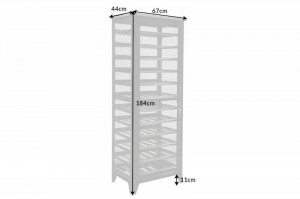 DULAP PENTRU STICLE, BODEGA 185CM, COD 40450, METAL SI LEMN PIN - Img 7
