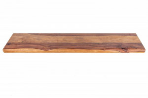 ETAJERA DIN LEMN MASIV 80CM, MAMMUT, LEMN SI SUPORT DIN METAL, STIL INDUSTRIAL - Img 8