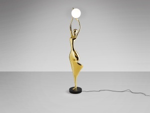FIGURINA DECORATIVA( VEIOZA) CU LED, EL ARBOL, 84CM, FIBRA DE STICLA, RASINA SI LED, DESIGN MODERN - Img 5