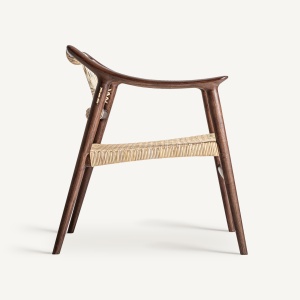 FOTOLIU BUER 35159 , MARO SI NATURAL, CONFECTIONAT DIN LEMN DE FRASIN SI RATTAN, STIL BOHO - Img 3