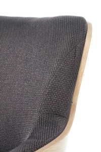 FOTOLIU CHILLOUT, GRI INCHIS/STEJAR/NEGRU, TAPITERIE DIN STOFA, FURNIR SI PICIOARE DIN METAL, STIL MODERN - Img 6