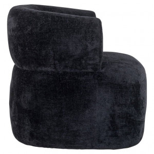 FOTOLIU CONFORTABIL DONNA, NEGRU, TAPITERIE CHENILLE, STIL MODERN, RICHMOND INTERIORS - Img 2