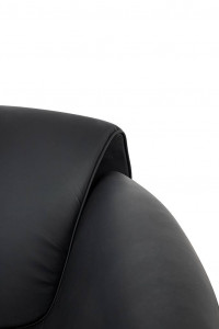 FOTOLIU CONFORTABIL FLESSI, NEGRU, TAPITAT CU PIELE ECOLOGICA, STIL MODERN - Img 4