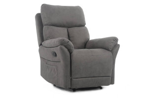 FOTOLIU CONFORTABIL HADES, GRI 207, TAPITERIE DIN STOFA, CU FUNCTIE DE RABATARE, STIL MODERN