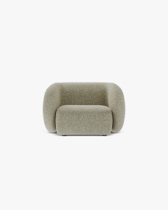 FOTOLIU CONFORTABIL KATE, MELANJ VERDE MUSCHI, 108X89 CM, TAPITAT CU TAPITERIE DIN TEXTIL SRUCTURAT PUENTE, MICADONI