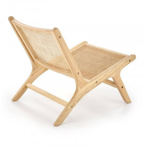 FOTOLIU DE GRADINA FODEN 2, NATURAL, DIN RATAN NATURAL SI LEMN MASIV, STIL MODERN - Img 3
