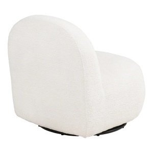 FOTOLIU DE RELAXARE ROTATIV MILO, DIN METAL SI TEXTIL, CULOARE ALB, HOUSE NORDIC - Img 5