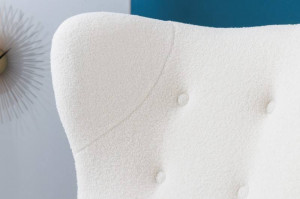 FOTOLIU DE RELAXARE, TEDDY, MATERIAL BOUCLE, ALB - Img 3