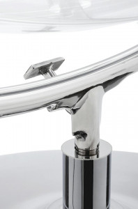 FOTOLIU EXCLUSIVIST BUBBLE STAND 2, ALB/TRANSPARENT/CROM, DIN ACRIL SI PIELE ECOLOGICA, STIL MODERN - Img 6