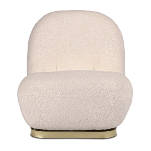 FOTOLIU LIVING ROTATIV SONNY, REALIZAT DIN METAL SI TEXTIL BOUCLE, CULOARE BEJ/AURIU, ARTIM MEBLE - Img 6