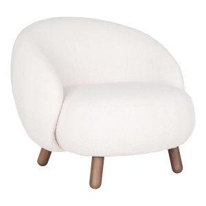 FOTOLIU MODERN SAVONA, DIN LEMN SI PIELE ARTIFICIALA, CULOARE ALBA, HOUSE NORDIC