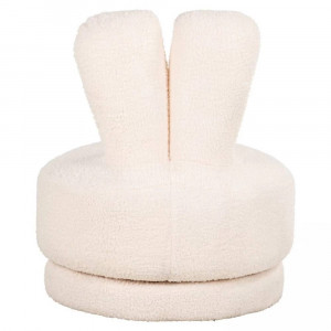 FOTOLIU PIVOTANT PENTRU COPII BUNNY, ALB, TAPITERIE DIN TEXTIL PLUSAT, STIL MODERN, RICHMOND INTERIORS - Img 3