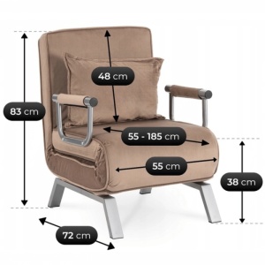 FOTOLIU RABATABIL, ARTIM MEBLE, REALIZAT DIN MATERIAL CATIFEA BEJ SI METAL, STIL MODERN - Img 14