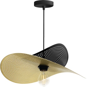 Lampă de tavan APP1471-1CP black/gold - Img 1