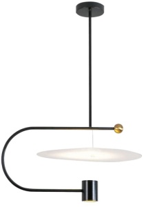 Lampă de tavan cu LED neagra APP589-1CP - Img 1