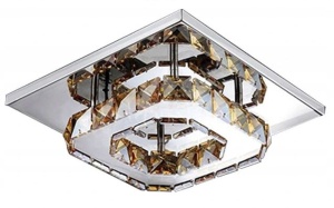 Lampă de tavan pătrată de cristal Plafond Glamour 8W APP405-C