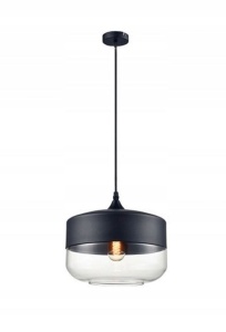 Lampa DE TAVAN SUSPENDABILA din sticla Zenit D Black - Img 2