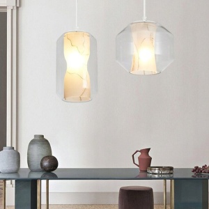 LAMPĂ MODERNĂ AURIE NEAGRA WHITE MARBLE APP908-1CP - Img 3