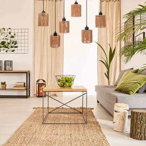 Lampă suspendată APP1822-6CP NATURE BLACK - Img 2
