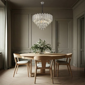 Lampă suspendată Cristal G051-CP 50CM Chrome - Img 3