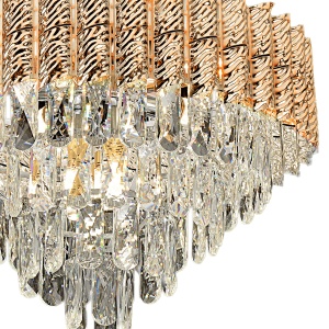 Lampă suspendată Cristal G054-CP 50cm GOLD - Img 2