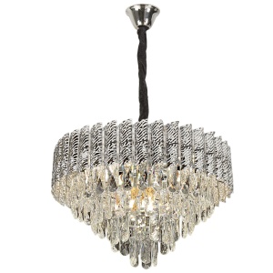 Lampă suspendată Cristal G055-CP 50cm CHROME - Img 1