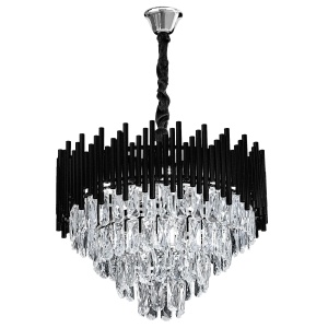Lampă suspendată Cristal G063-CP 50cm BLACK