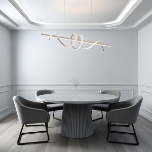 Lampă suspendată LED G065-CP Gold - Img 4