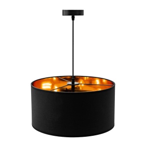 Lampă suspendată Negru Auriu 36cm APP619-1CP - Img 3