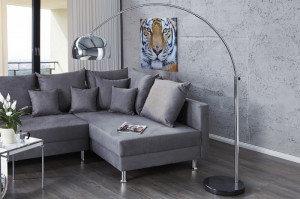 LAMPADAR BIG BOW CROM 170/205 CM 21067 DESIGN MODERN - Img 1