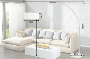LAMPADAR EXTENSO ALB 225CM DIN METAL SI NAILON COD 20140 - Img 6