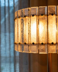 LAMPADAR FELINE, 213856, ALAMA ANTICHIZATA, CONFECTIONAT DIN METAL, STICLA SI MARMURA, STIL MODERN - Img 5