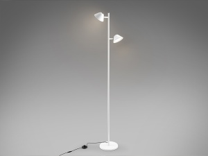 LAMPADAR TAROS, CU TELECOMANDA, 160 CM, ALB MAT, DIN METAL SI ALUMINIU, STIL MODERN - Img 3