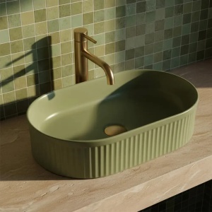 LAVOAR CU STRIATII, VANDA VERDE, CERAMICA, CALITATE SUPERIOARA, REA - Img 4