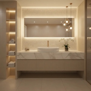 LAVOAR PE BLAT JOANA 65 CM, DIN CERAMICA, CALITATE SUPERIOARA, REA - Img 4
