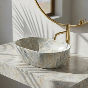 LAVOAR PENTRU BLAT REA AMELIA RUSTSTONE 48, CALITATE SUPERIOARA - Img 5