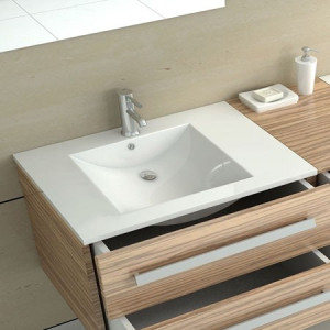 LAVOAR REA INCASTRAT DAFNE, 76 CM, ALB, DIN CERAMICA, CALITATE SUPERIOARA - Img 3