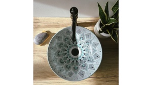 LAVOAR REA MANDALA, MULTICOLOR, 40 CM, DIN CERAMICA, CALITATE SUPERIOARA - Img 4